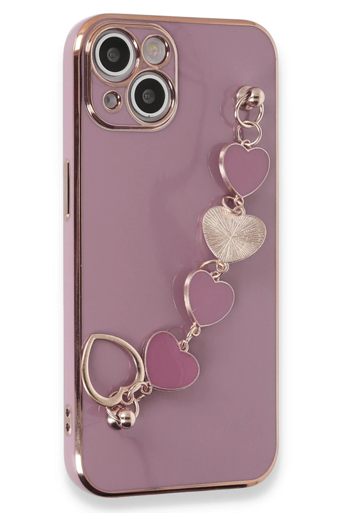 iPhone 14 Plus Kılıf Esila Silikon - Mor-(5796)