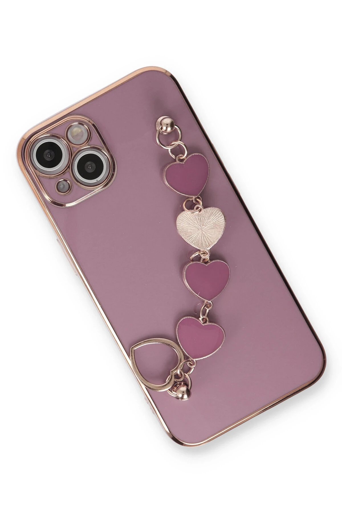 iPhone 14 Plus Kılıf Esila Silikon - Mor-(5796) - Görsel 2