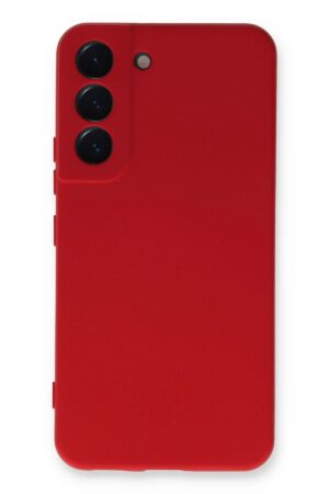 Samsung Galaxy S23 Kılıf Nano içi Kadife Silikon - Kırmızı-(5796)