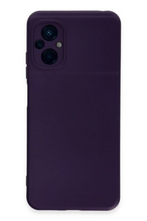 Xiaomi Poco M5 Kılıf Nano içi Kadife Silikon - Mor-(5796)