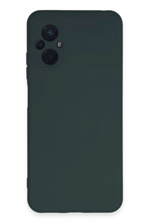 Xiaomi Poco M5 Kılıf Nano içi Kadife Silikon - Koyu Yeşil-(5796)