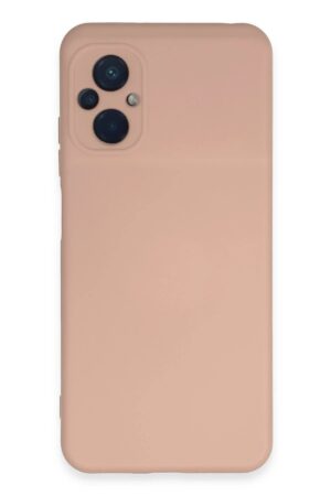 Xiaomi Poco M5 Kılıf Nano içi Kadife Silikon - Pudra-(5796)