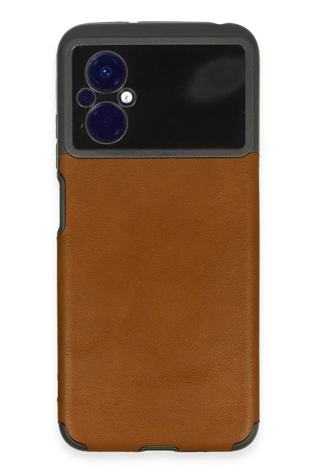 Xiaomi Poco M5 Kılıf Loop Deri Silikon - Kahverengi-(5796)