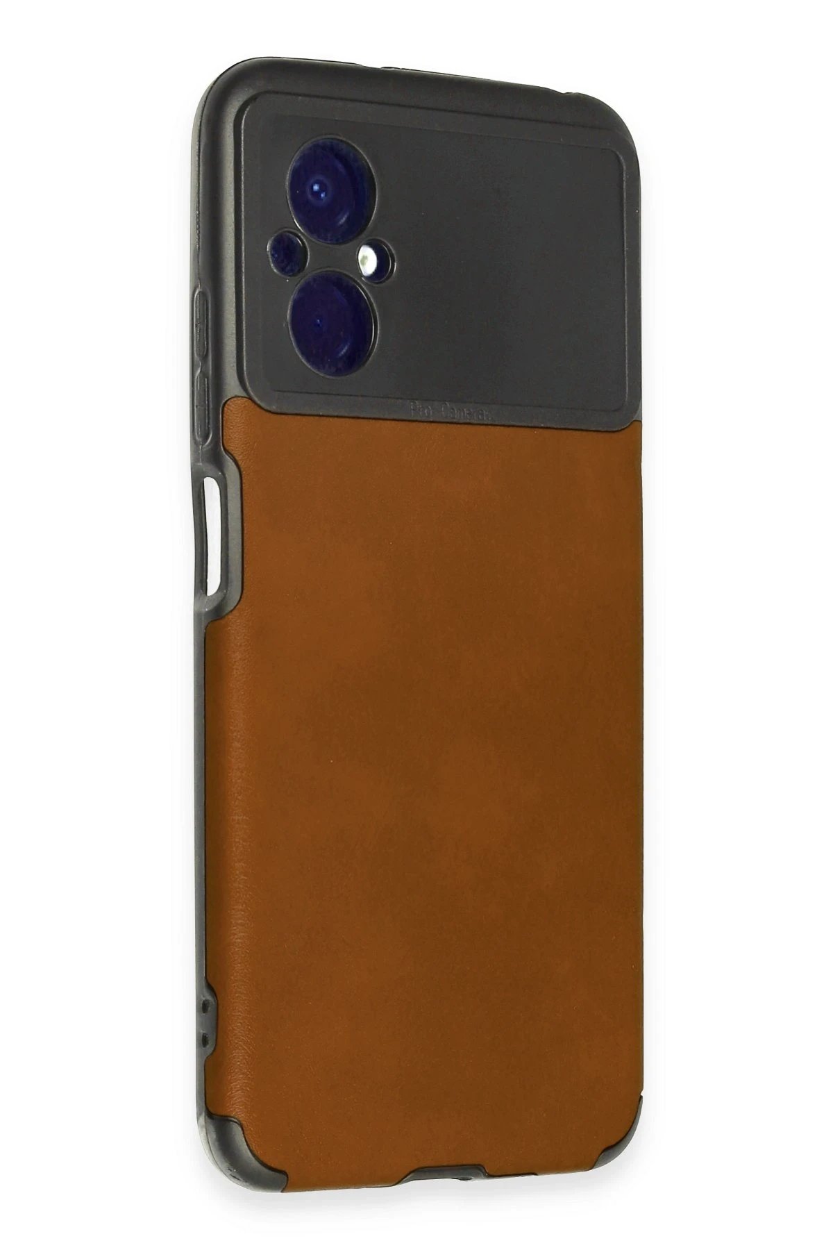 Xiaomi Poco M5 Kılıf Loop Deri Silikon - Kahverengi-(5796) - Görsel 2