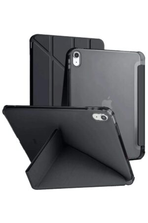 iPad 2022 10.9 (10.nesil) Kılıf Kalemlikli Mars Tablet Kılıfı - Siyah-(5796)