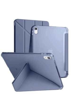 iPad 2022 10.9 (10.nesil) Kılıf Kalemlikli Mars Tablet Kılıfı - Lila-(5796)