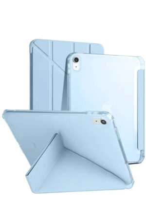 iPad 2022 10.9 (10.nesil) Kılıf Kalemlikli Mars Tablet Kılıfı - Mavi-(5796)