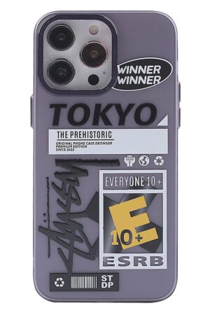 iPhone 13 Pro Kılıf Prada Desenli Kapak - Prada Mor - 2-(5796)