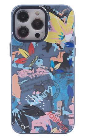 iPhone 13 Pro Kılıf Prada Desenli Kapak - Prada Pembe - 1-(5796)