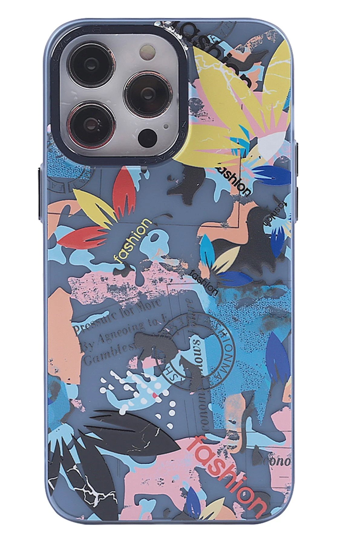 iPhone 13 Pro Kılıf Prada Desenli Kapak - Prada Pembe - 1-(5796)