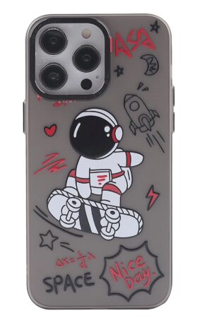 iPhone 14 Pro Max Kılıf Prada Desenli Kapak - Prada Siyah - 1-(5796)