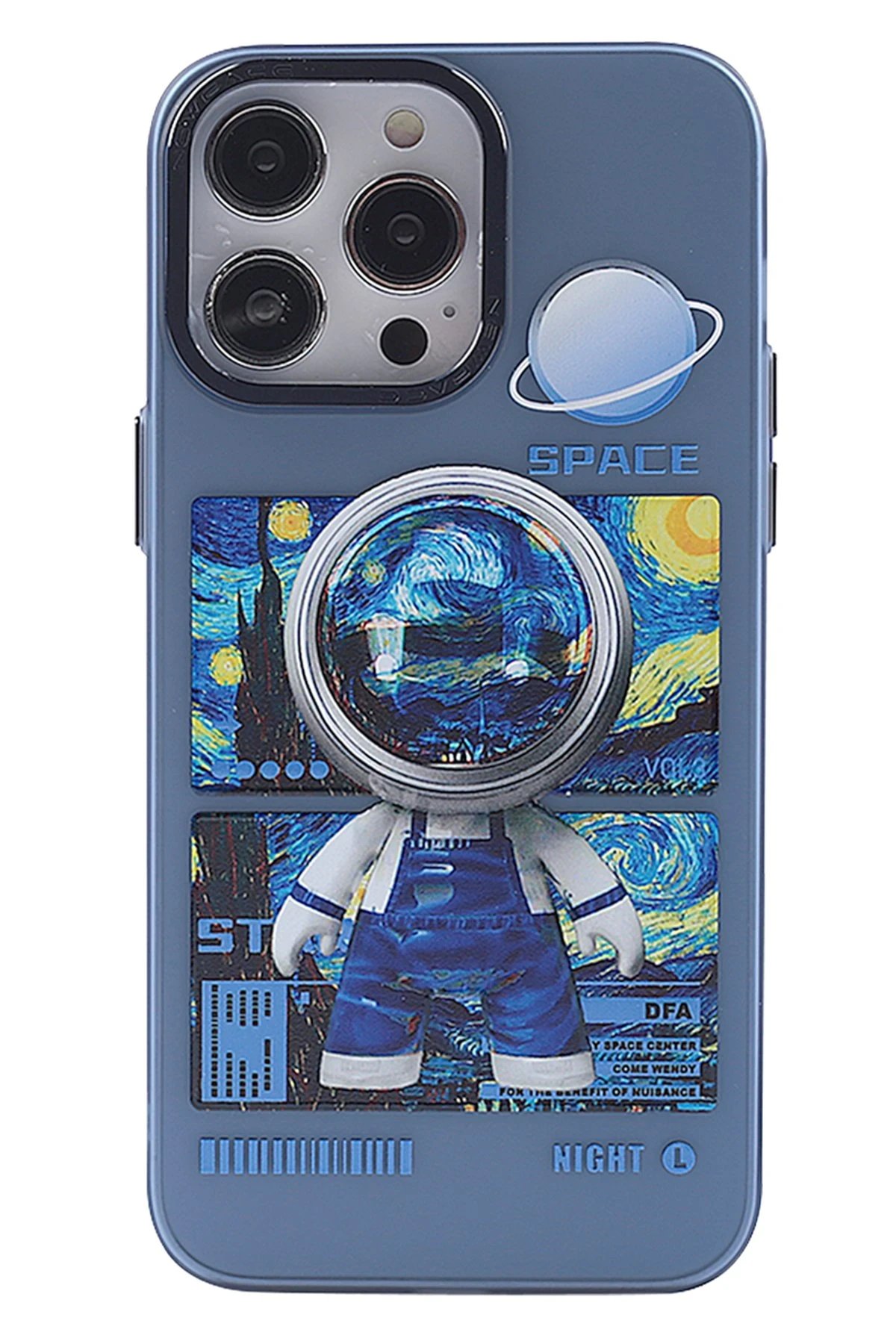 iPhone 14 Pro Max Kılıf Prada Desenli Kapak - Prada Mavi - 1-(5796)