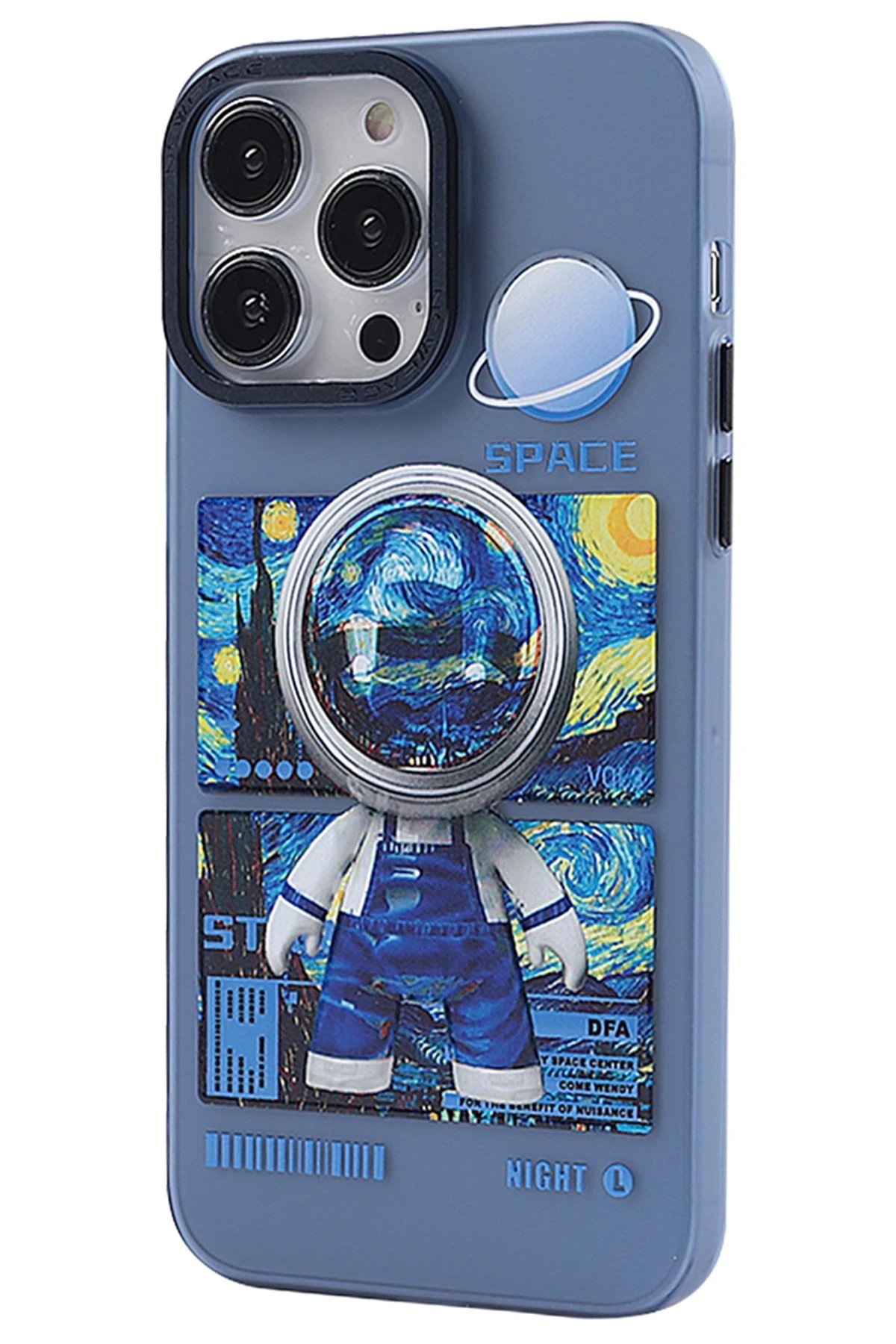 iPhone 14 Pro Max Kılıf Prada Desenli Kapak - Prada Mavi - 1-(5796) - Görsel 2