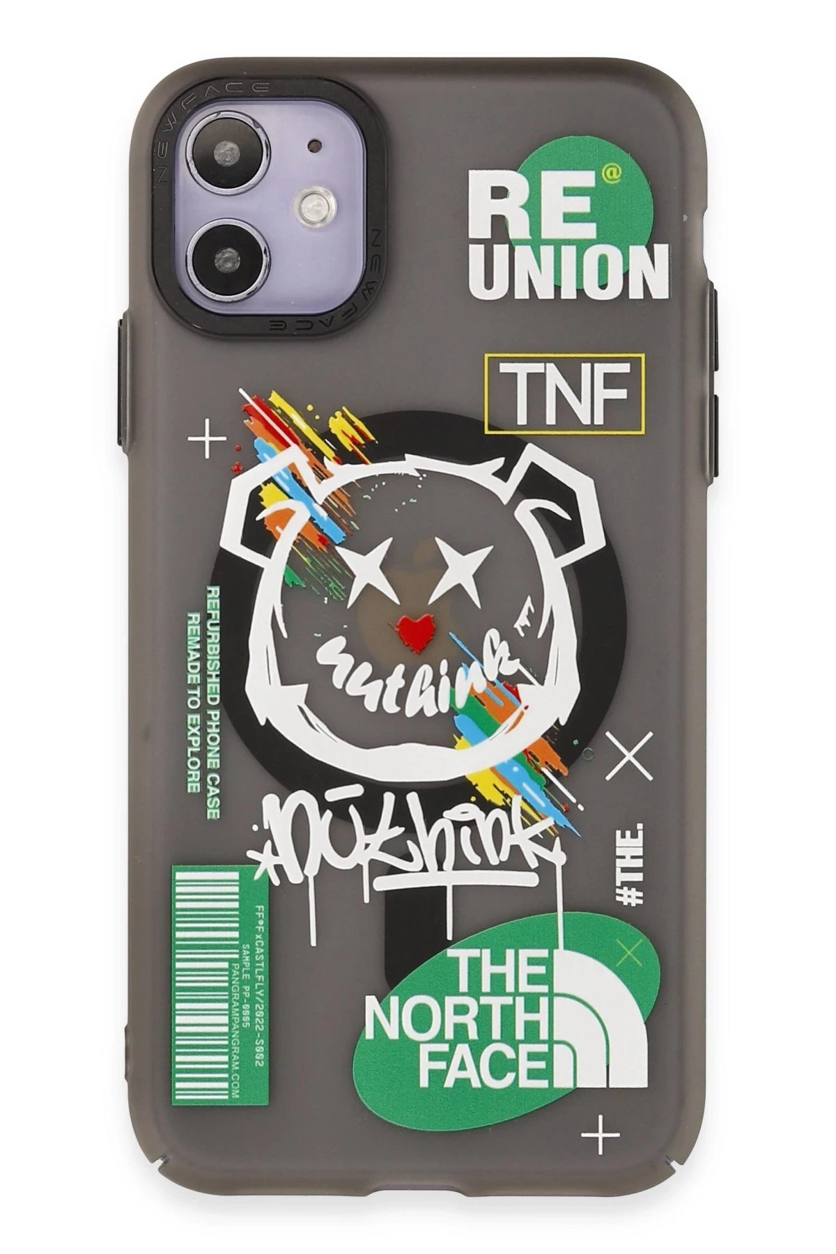 iPhone 12 Kılıf Apollo Magneticsafe Desenli Kapak - Apollo Siyah - 2-(5796) - Görsel 2