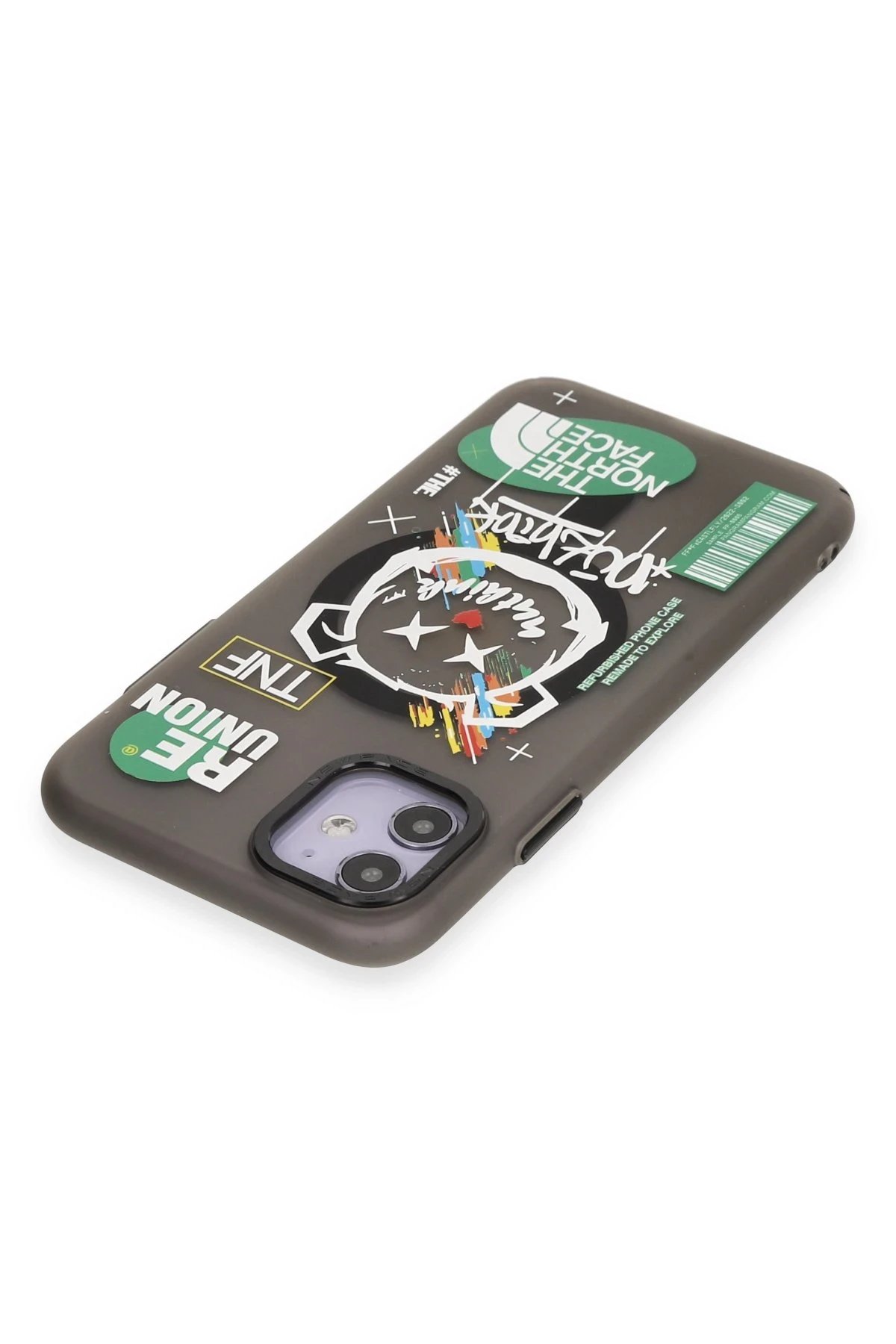 iPhone 12 Kılıf Apollo Magneticsafe Desenli Kapak - Apollo Siyah - 2-(5796) - Görsel 3