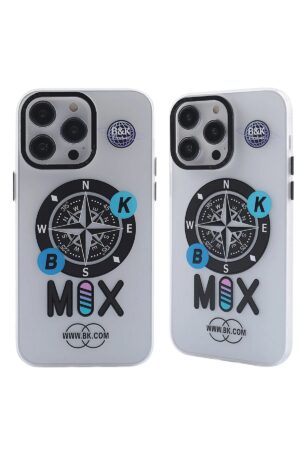 iPhone 14 Pro Kılıf Apollo Magneticsafe Desenli Kapak - Apollo Şeffaf - 3-(5796)