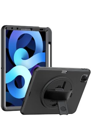 iPad Pro 11 (2018) Kılıf Hand Strap Tablet Kılıfı - Siyah-(5796)