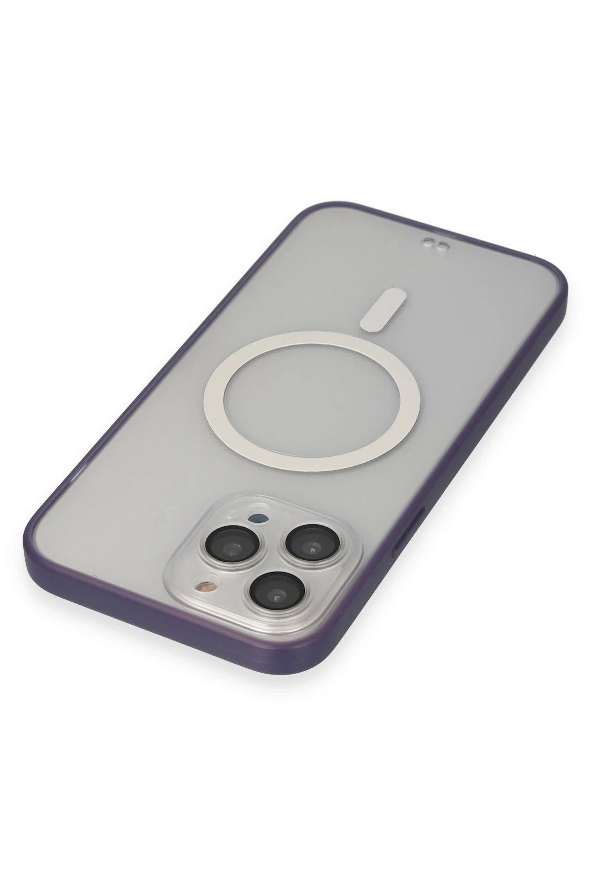 iPhone 14 Pro Kılıf Grand Magneticsafe Kapak - Mor-(5796) - Görsel 3