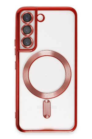 Samsung Galaxy S22 Kılıf Kross Magneticsafe Kapak - Kırmızı-(5796)