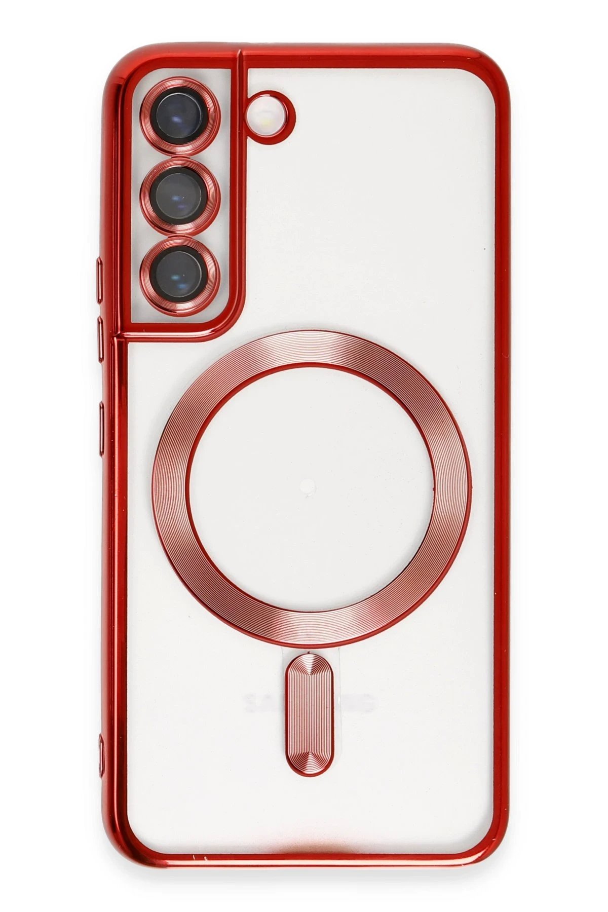 Samsung Galaxy S22 Kılıf Kross Magneticsafe Kapak - Kırmızı-(5796)