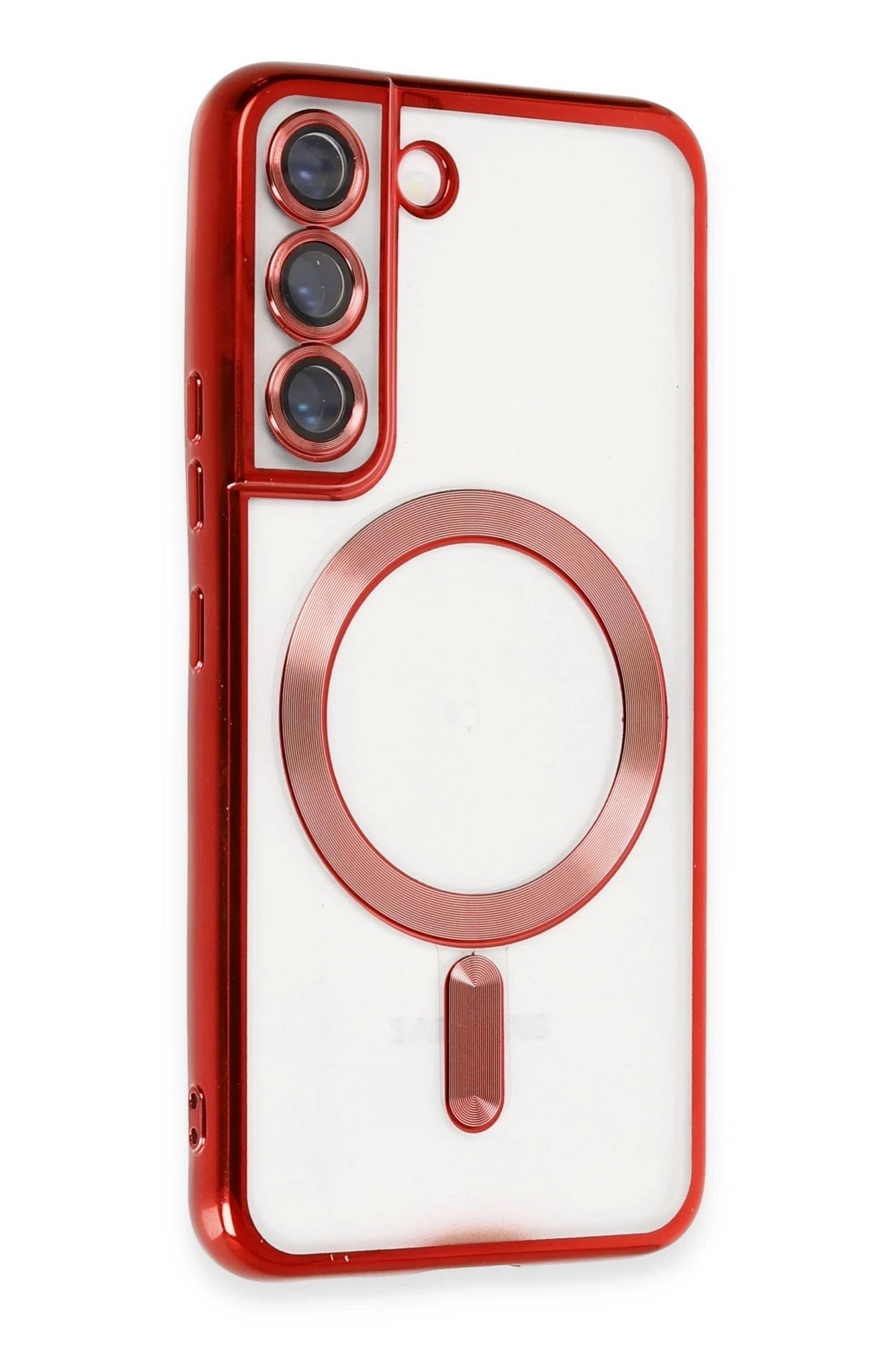 Samsung Galaxy S22 Kılıf Kross Magneticsafe Kapak - Kırmızı-(5796) - Görsel 2