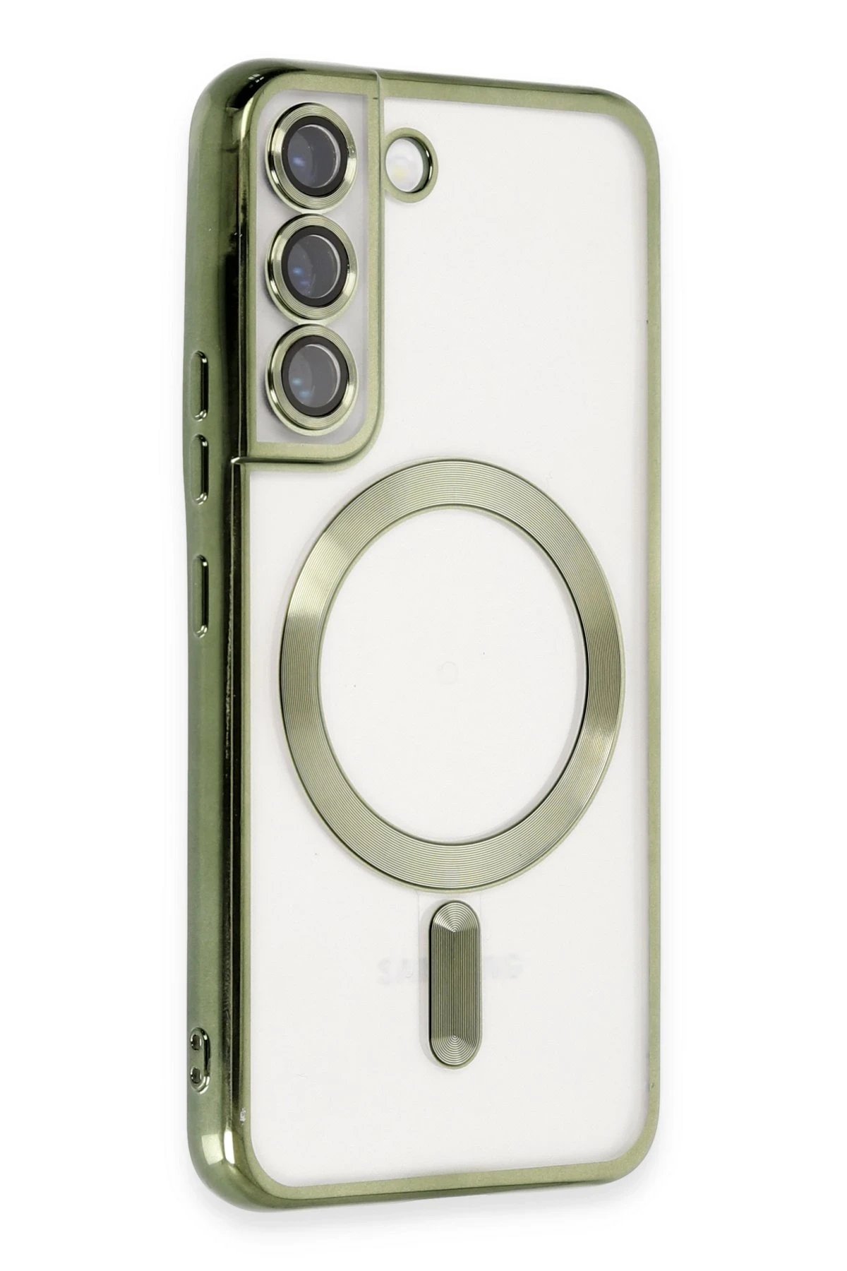 Samsung Galaxy S22 Kılıf Kross Magneticsafe Kapak - Koyu Yeşil-(5796) - Görsel 2