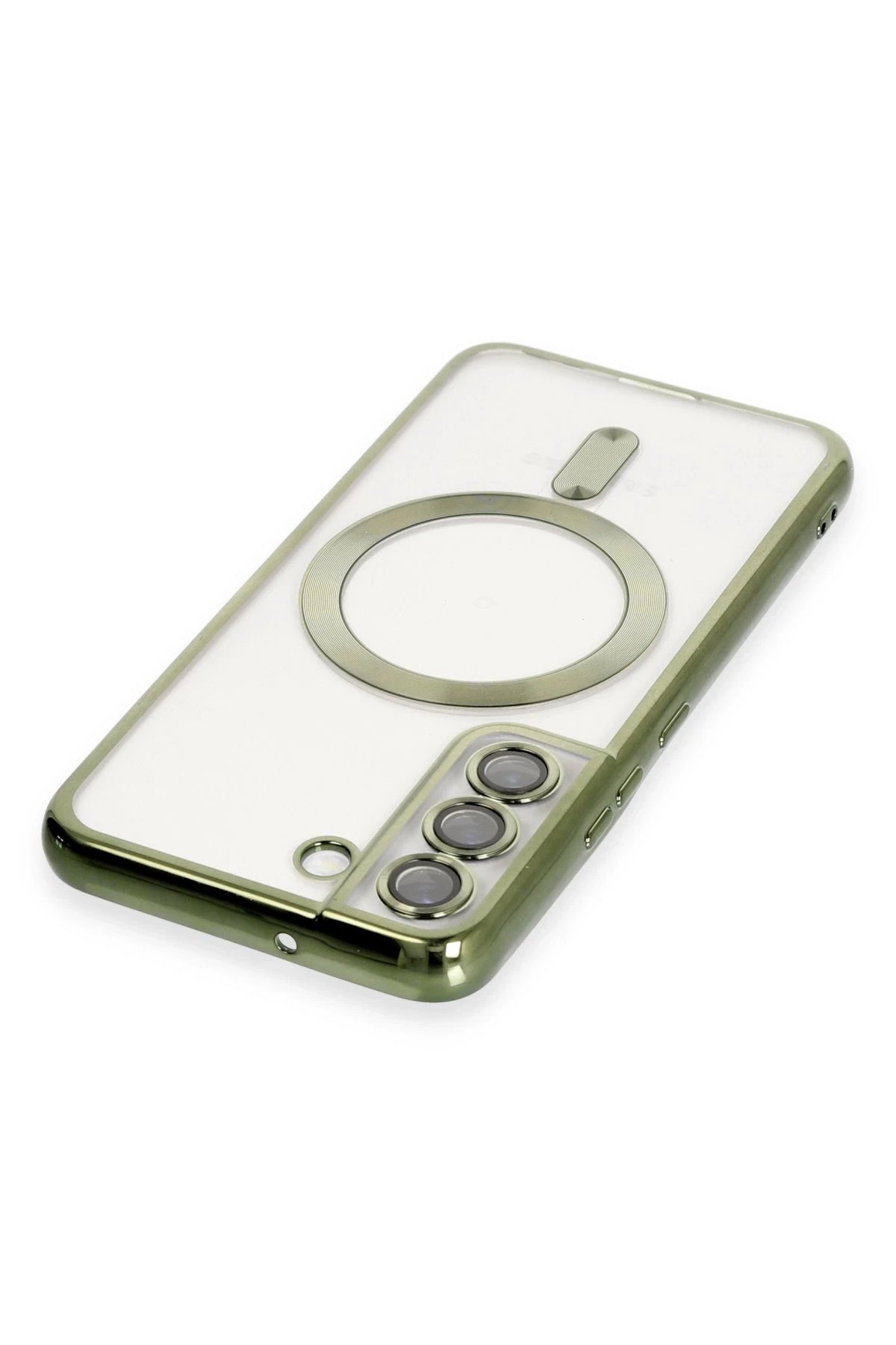 Samsung Galaxy S22 Kılıf Kross Magneticsafe Kapak - Koyu Yeşil-(5796) - Görsel 3