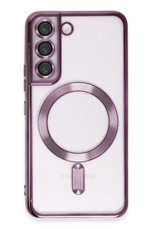 Samsung Galaxy S22 Kılıf Kross Magneticsafe Kapak - Mor-(5796)