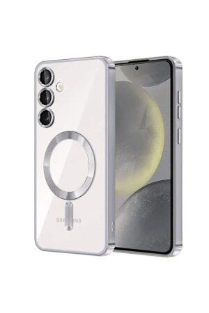 Samsung Galaxy S23 Kılıf Kross Magneticsafe Kapak - Gümüş-(5796)