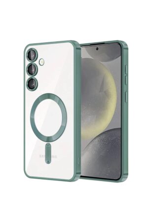 Samsung Galaxy S23 Kılıf Kross Magneticsafe Kapak - Koyu Yeşil-(5796)