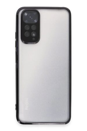 Xiaomi Redmi Note 11 Kılıf Lensli Silikon - Siyah-(5796)