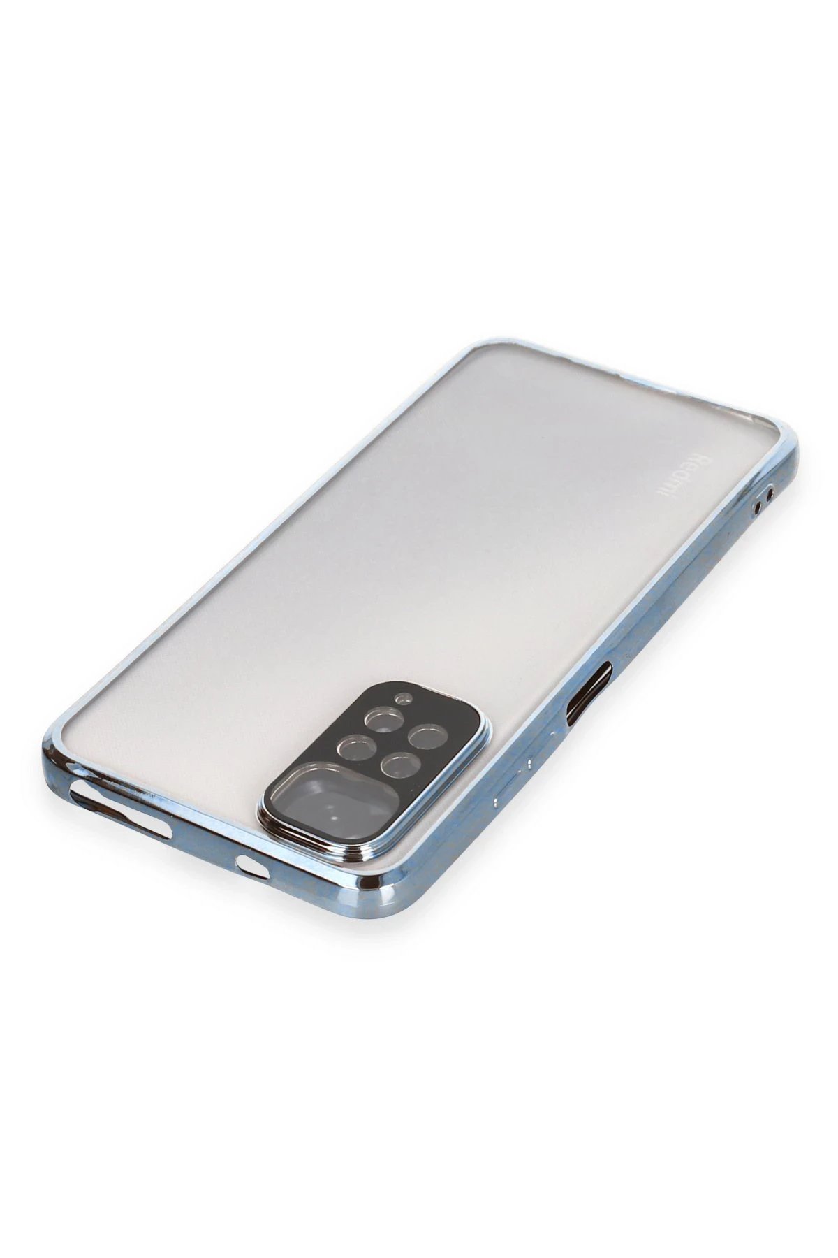 Xiaomi Redmi Note 11 Kılıf Lensli Silikon - Açık Mavi-(5796) - Görsel 3