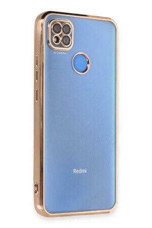 Xiaomi Redmi 9C Kılıf Lensli Silikon - Gold-(5796)