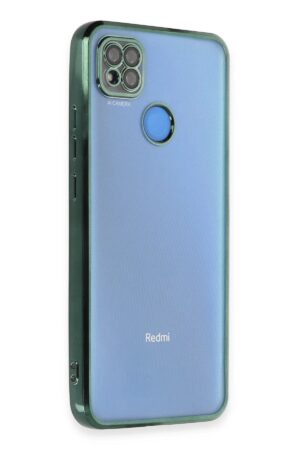 Xiaomi Redmi 9C Kılıf Lensli Silikon - Yeşil-(5796)