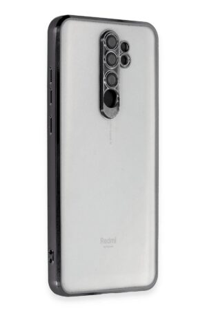 Xiaomi Redmi Note 8 Pro Kılıf Lensli Silikon - Siyah-(5796)