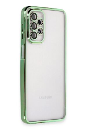 Samsung Galaxy A23 4G Kılıf Lensli Silikon - Yeşil-(5796)