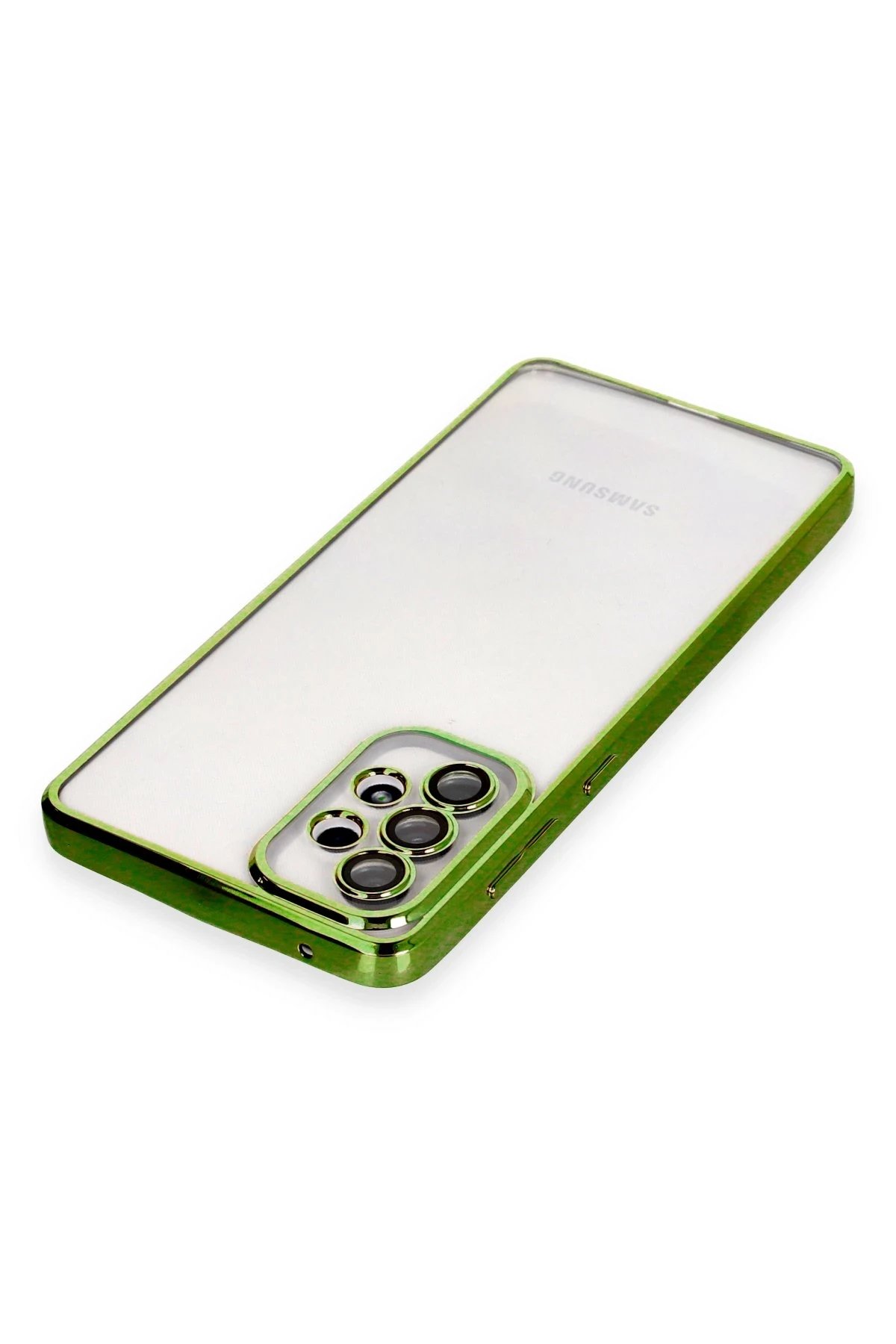Samsung Galaxy A53 5G Kılıf Lensli Silikon - Yeşil-(5796) - Görsel 3