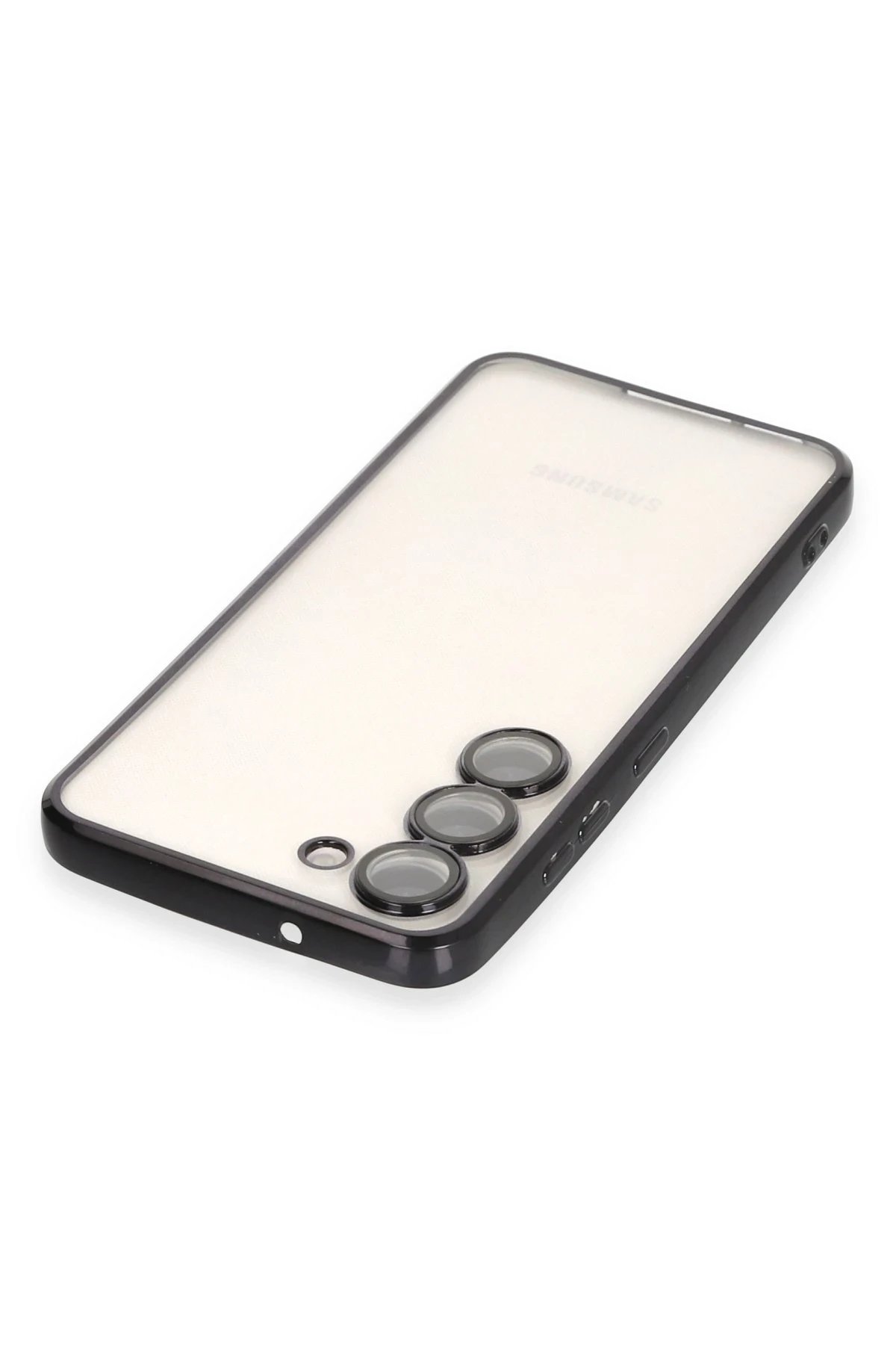 Samsung Galaxy S23 Plus Kılıf Lensli Silikon - Siyah-(5796) - Görsel 3