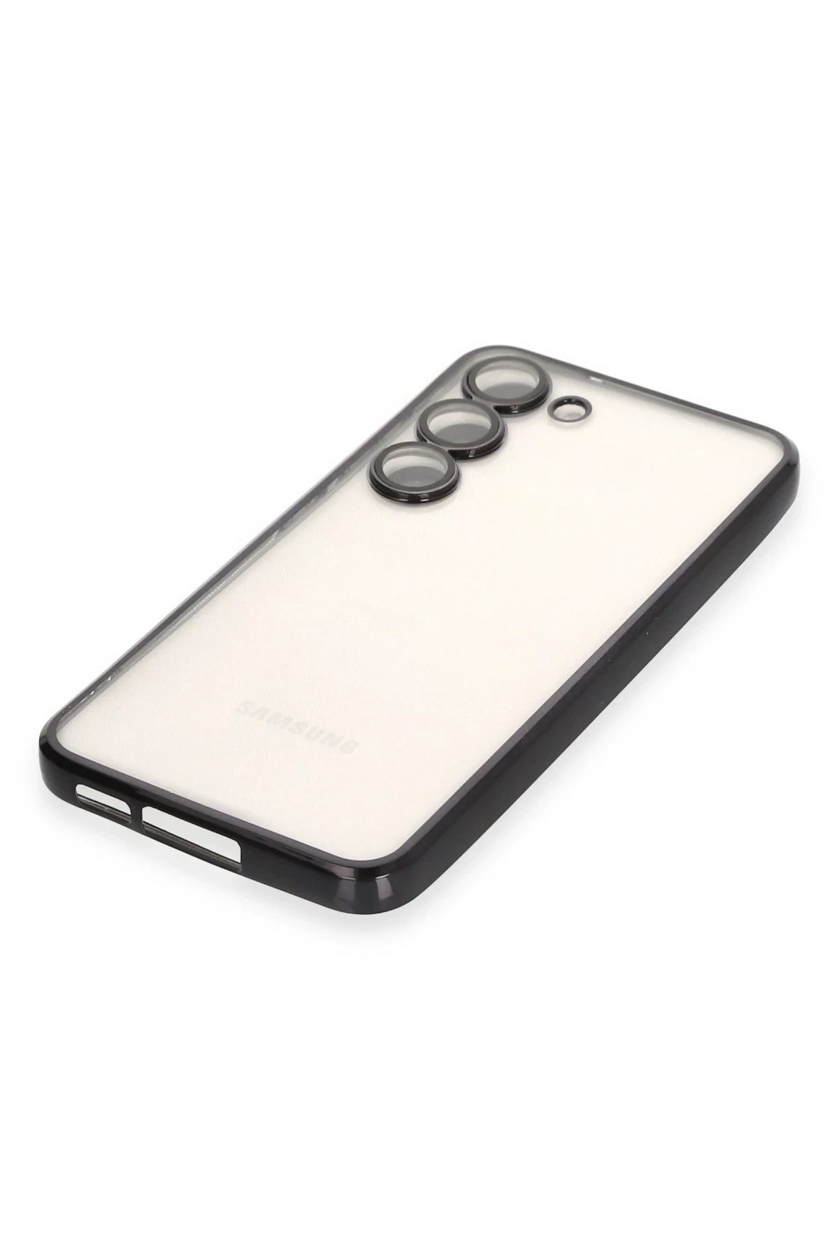 Samsung Galaxy S23 Plus Kılıf Lensli Silikon - Siyah-(5796) - Görsel 4