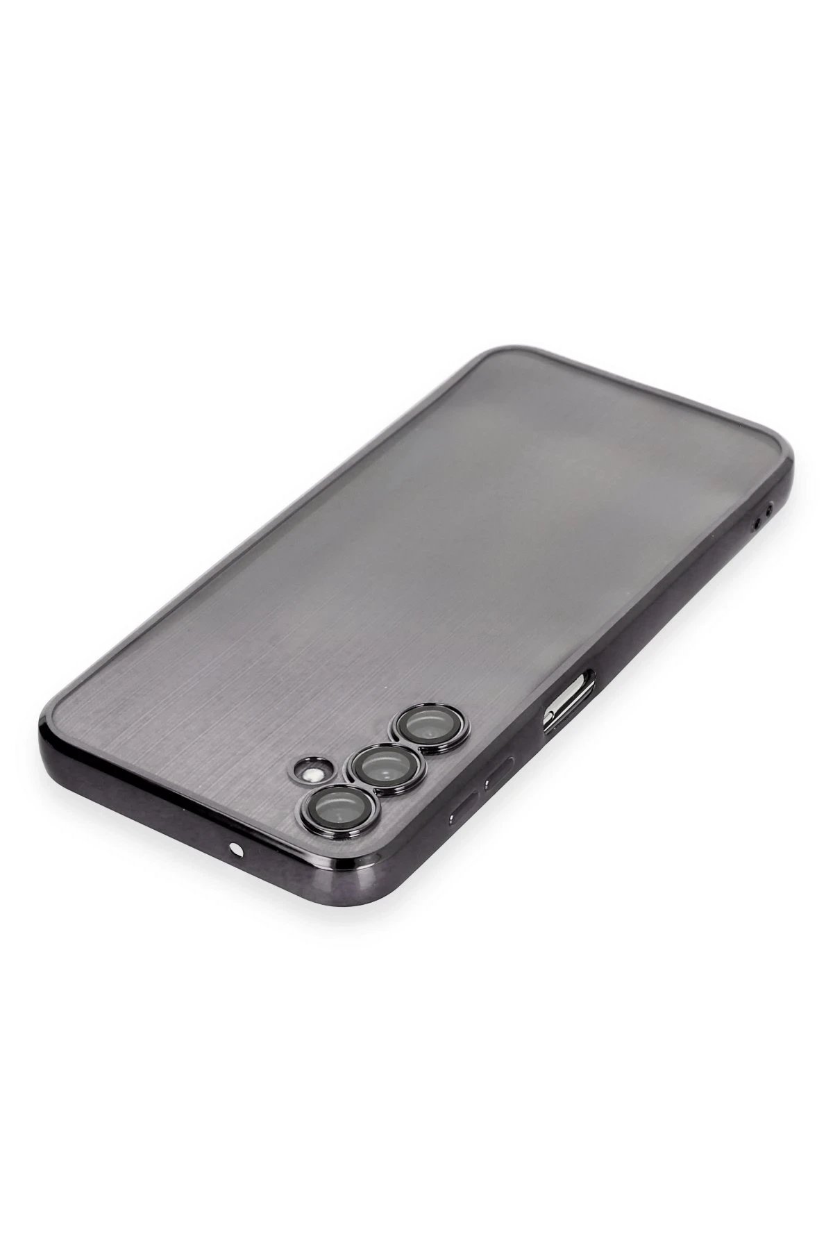 Samsung Galaxy A14 4G Kılıf Lensli Silikon - Siyah-(5796) - Görsel 3