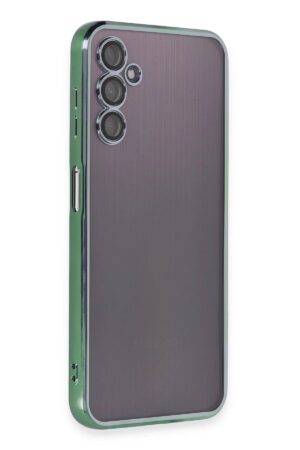 Samsung Galaxy A14 4G Kılıf Lensli Silikon - Yeşil-(5796)