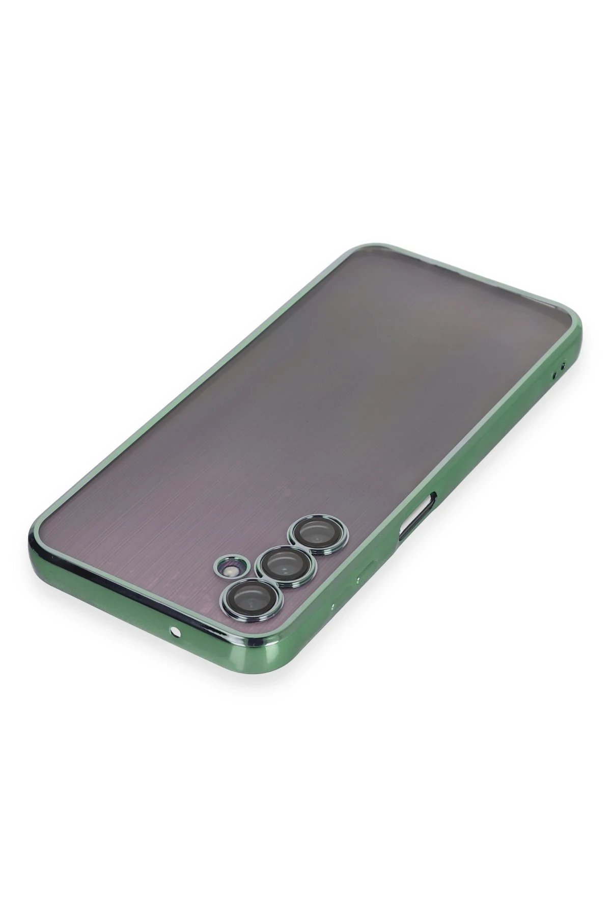 Samsung Galaxy A14 4G Kılıf Lensli Silikon - Yeşil-(5796) - Görsel 3