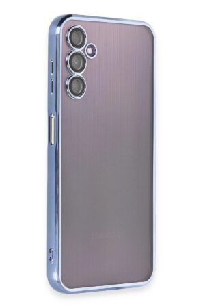 Samsung Galaxy A14 4G Kılıf Lensli Silikon - Açık Mavi-(5796)