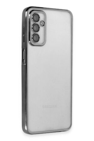 Samsung Galaxy M23 Kılıf Lensli Silikon - Siyah-(5796)