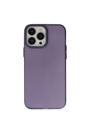 iPhone 13 Pro Max Kılıf Modos Metal Kapak - Derin Mor-(5796)