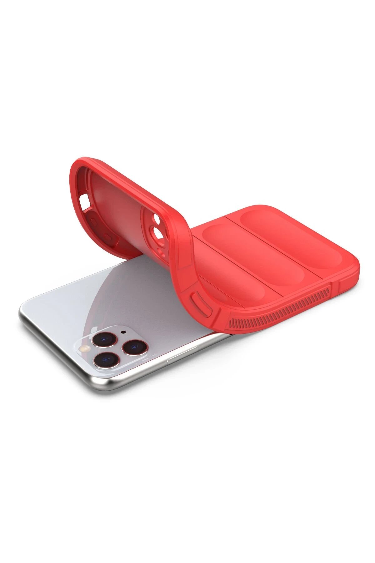 iPhone 11 Pro Kılıf Optimum Silikon - Kırmızı-(5796) - Görsel 4