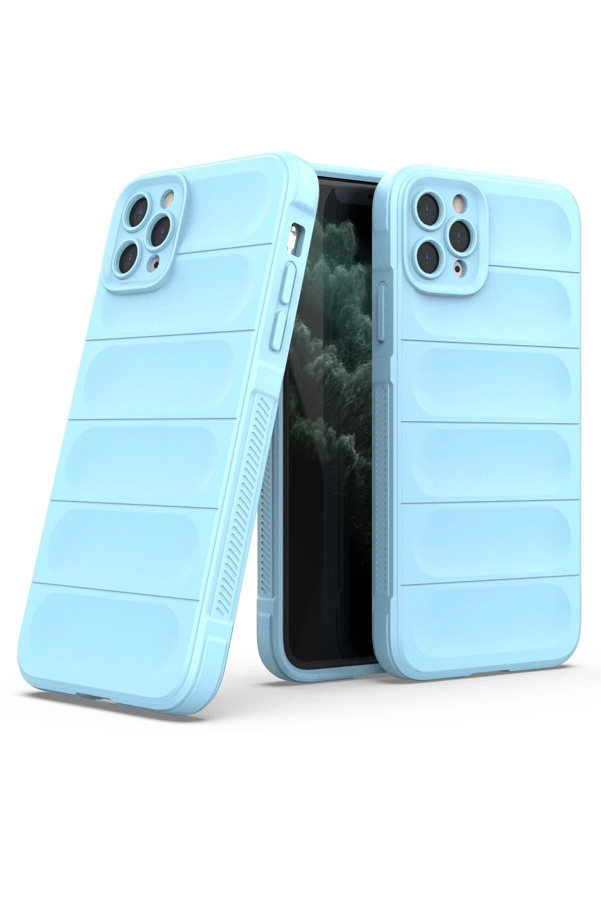 iPhone 11 Pro Kılıf Optimum Silikon - Sky Blue-(5796) - Görsel 2