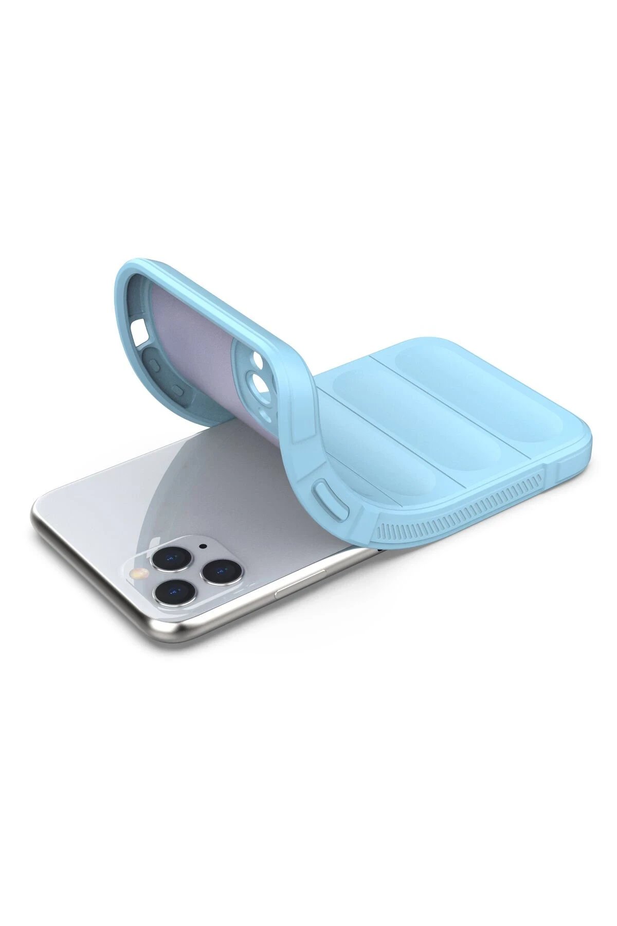 iPhone 11 Pro Kılıf Optimum Silikon - Sky Blue-(5796) - Görsel 4