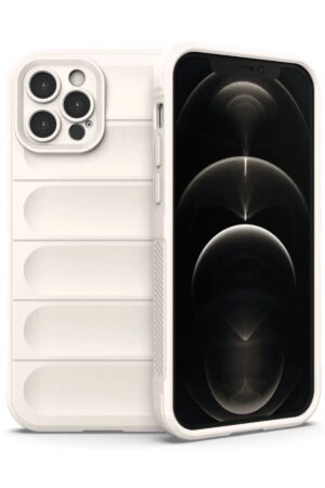 iPhone 12 Pro Kılıf Optimum Silikon - Krem-(5796)