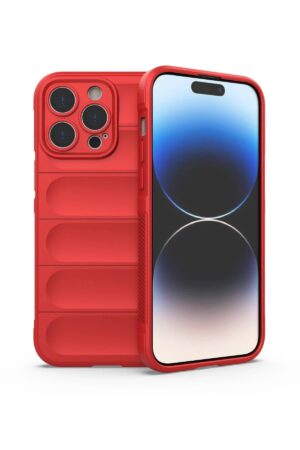 iPhone 13 Pro Kılıf Optimum Silikon - Kırmızı-(5796)